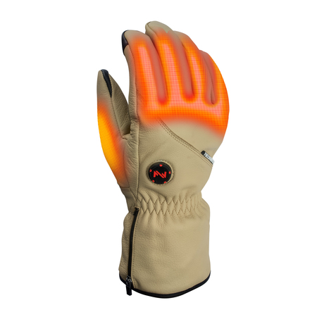 MOBILE WARMING Unisex Brown Heated Gloves, SM, 7.4V MWUG09180220